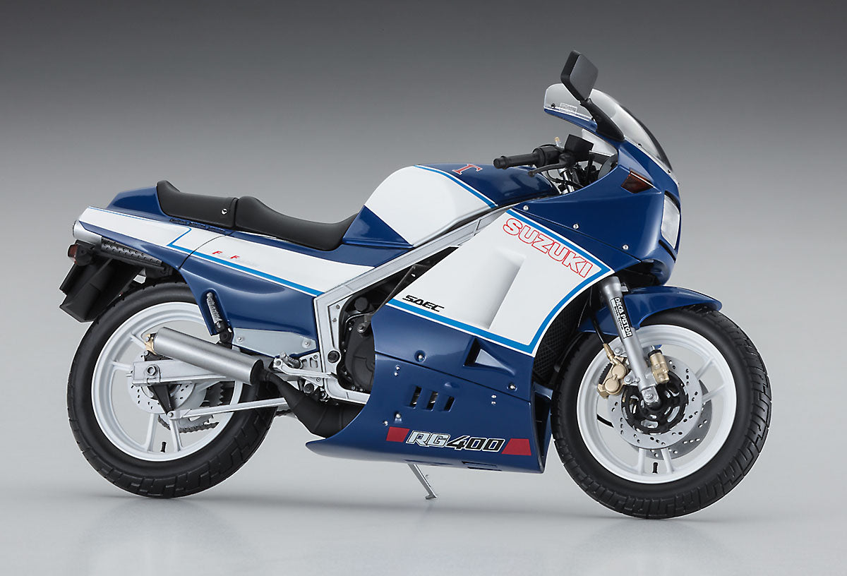 1/12 SUZUKI RG400Γ LATE VERSION BLUE/WHITE COLOR with Under Cowl