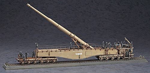 1/72 GERMAN RAILWAY GUN K5(E) LEOPOLD with FIGURE GERMAN ARMY RAILWAY GUN