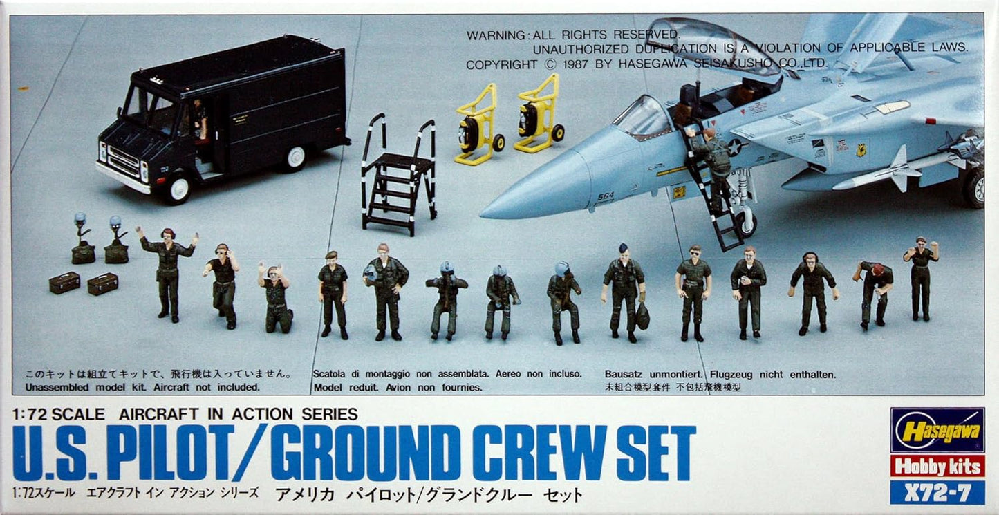 1/72 U.S. PILOT/GROUND CREW SET AIRCRAFT IN ACTION SERIES