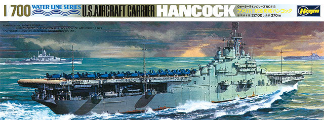 1/700 U.S. AIRCRAFT CARRIER HANCOCK WATER LINE SERIES