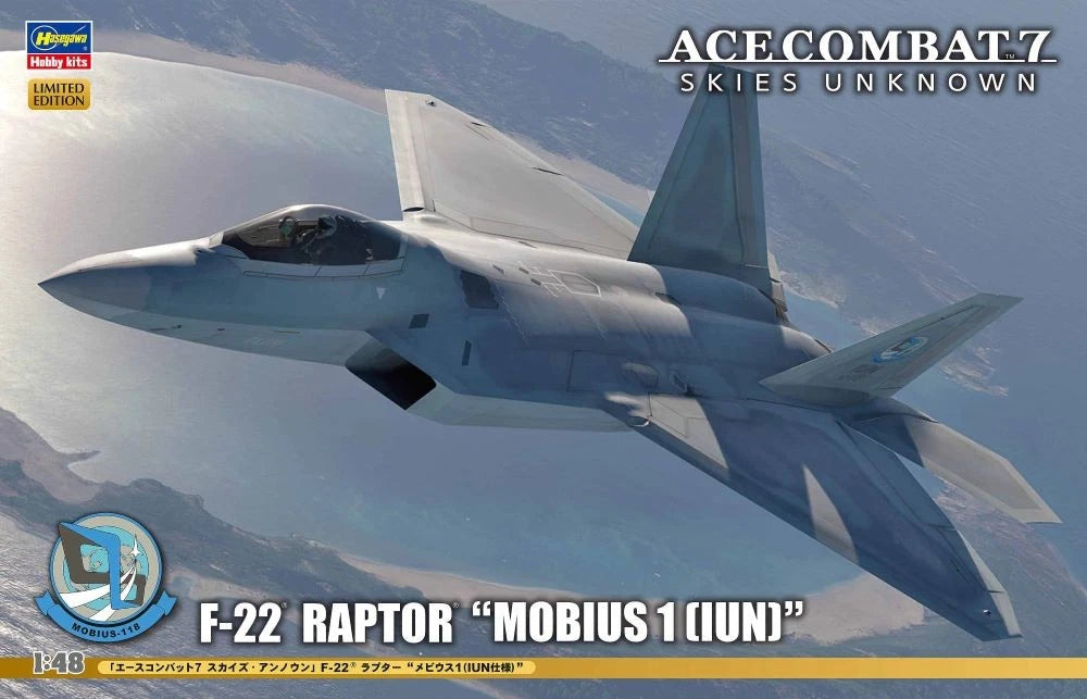1/48 ACE COMBAT 7 SKIES UNKNOWN F-22 RAPTOR "MOBIUS 1 (IUN)"