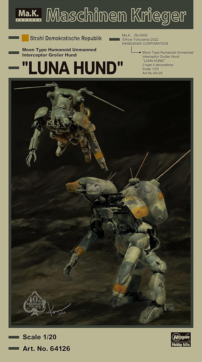 1/20 Moon Type Humanoid Unmanned Interceptor Großer Hund LUNA HUND