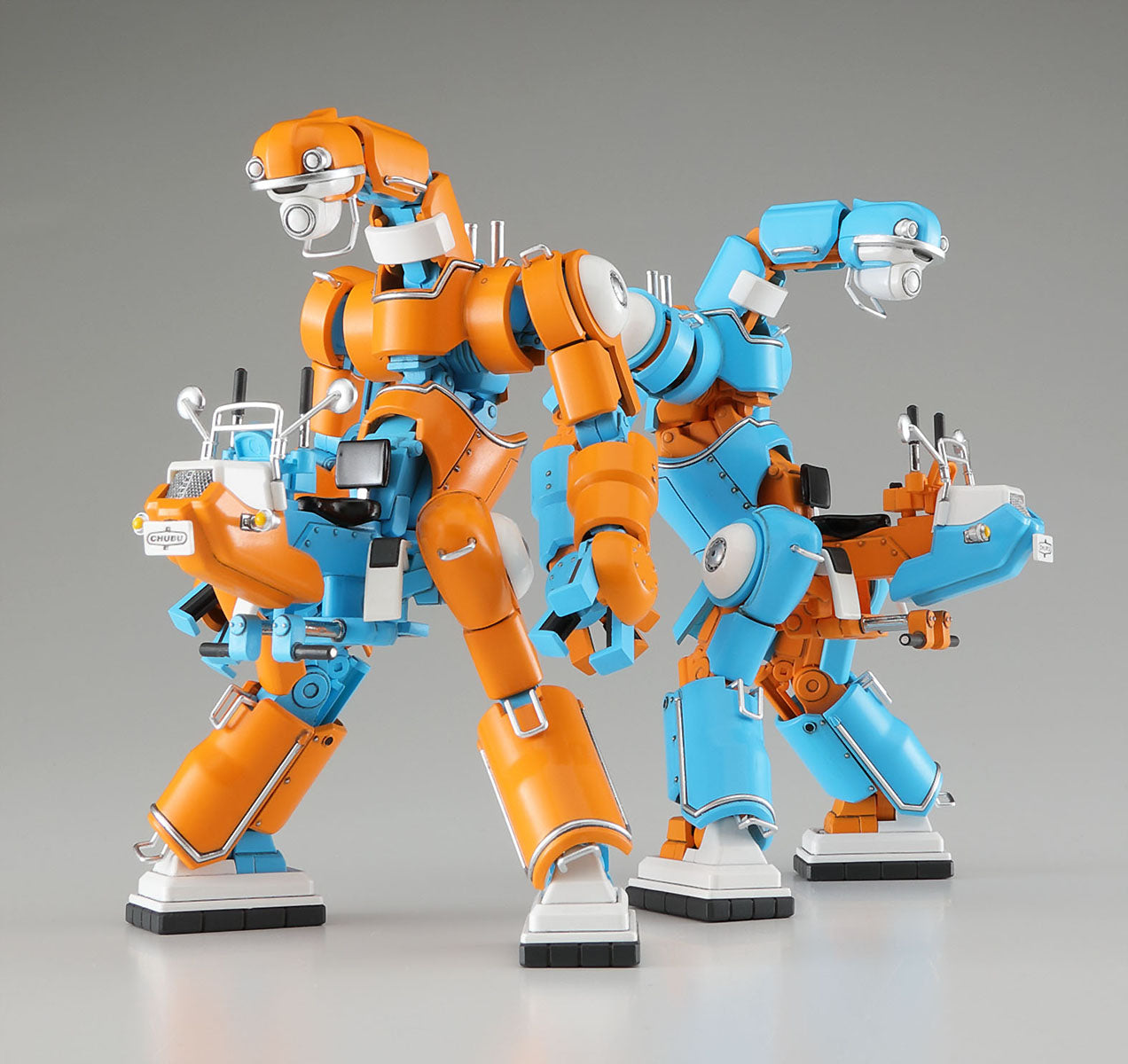 1/35 CHUBU 01 No.02 (ORANGE and LIGHT BLUE) LIGHT WEIGHT MECHATROBOT 2Kits