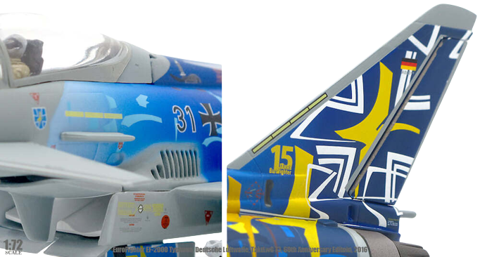 1/72 Deutsche Luftwaffe EuroFighter EF2000 Typhoon TaktLwG 73 60th Anniversary Edition 2019