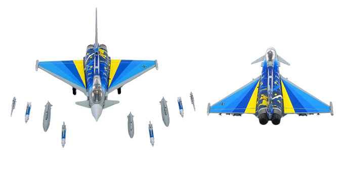 1/72 Deutsche Luftwaffe EuroFighter EF2000 Typhoon TaktLwG 73 60th Anniversary Edition 2019
