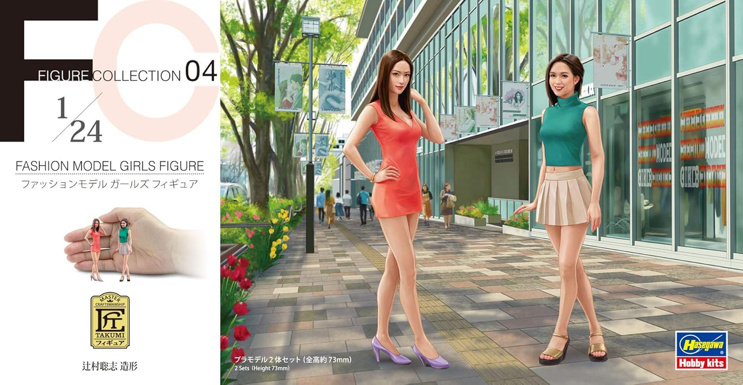 1/24 Fashion Model Girls Figure (Two Kits In The Box)