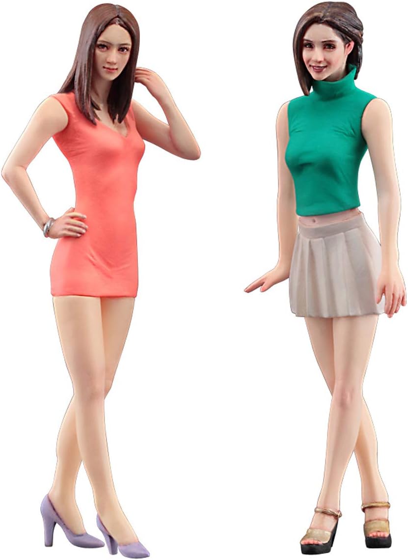 1/24 Fashion Model Girls Figure (Two Kits In The Box)