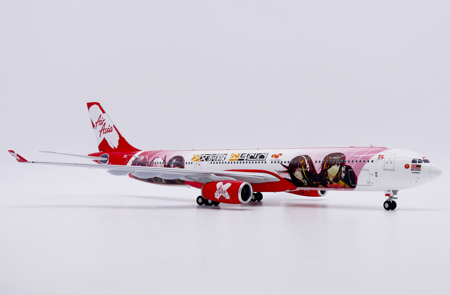1/200 Air Asia X Airbus A330-300 "Girls' Frontline" Reg: 9M-XXB with Stand