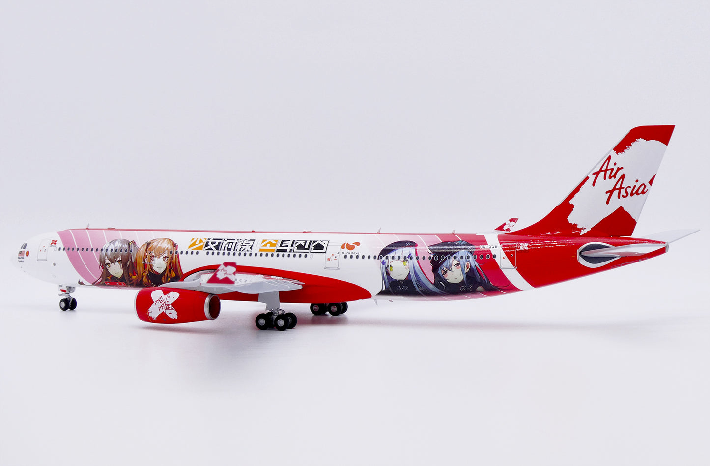 1/200 Air Asia X Airbus A330-300 "Girls' Frontline" Reg: 9M-XXB with Stand