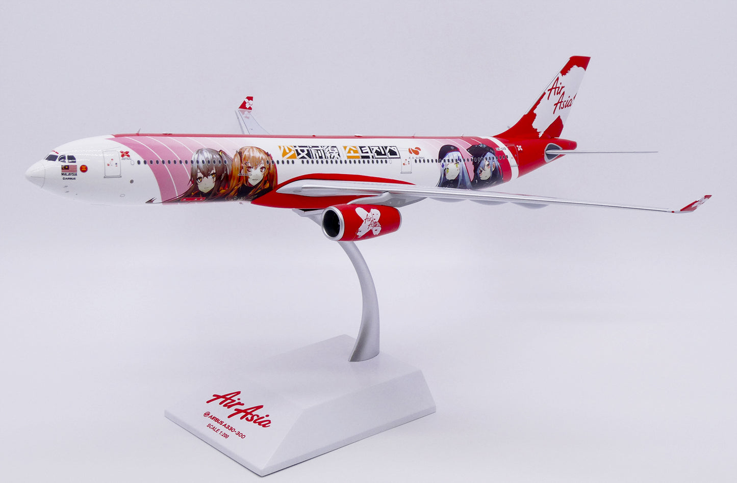 1/200 Air Asia X Airbus A330-300 "Girls' Frontline" Reg: 9M-XXB with Stand