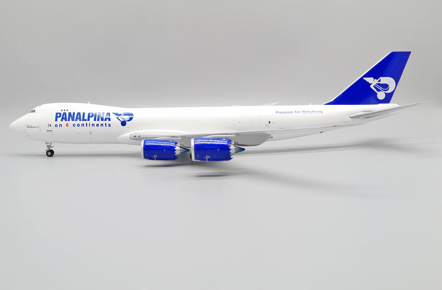 1/200 Panalpina Boeing 747-8F Reg: N851GT with Stand