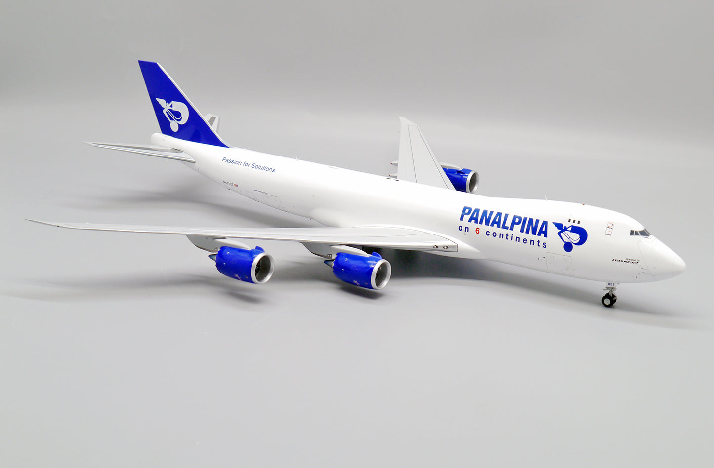 1/200 Panalpina Boeing 747-8F Reg: N851GT with Stand