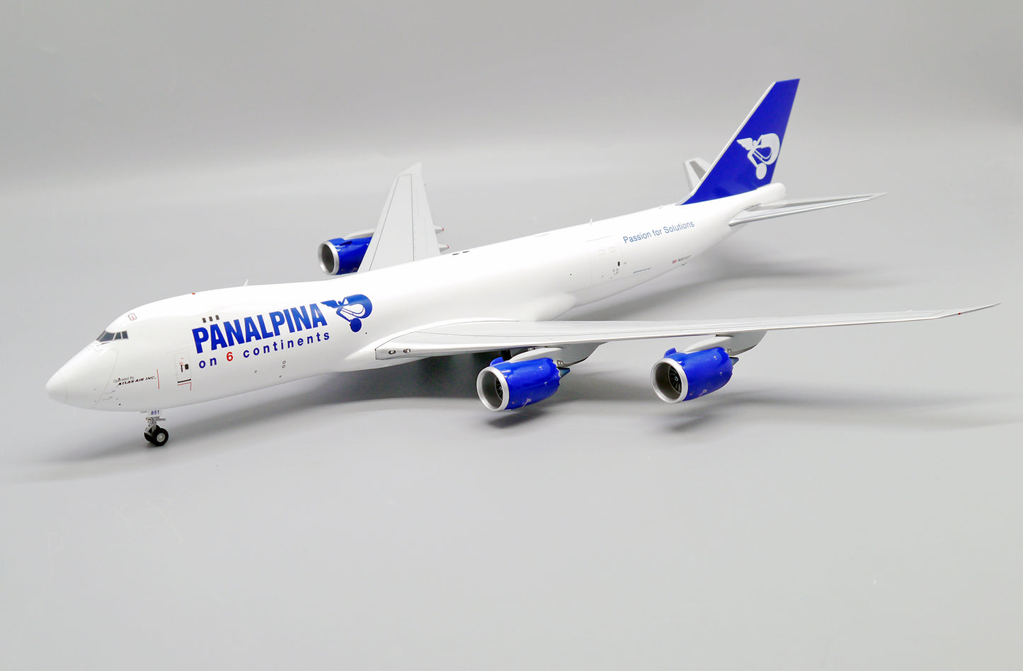 1/200 Panalpina Boeing 747-8F Reg: N851GT with Stand