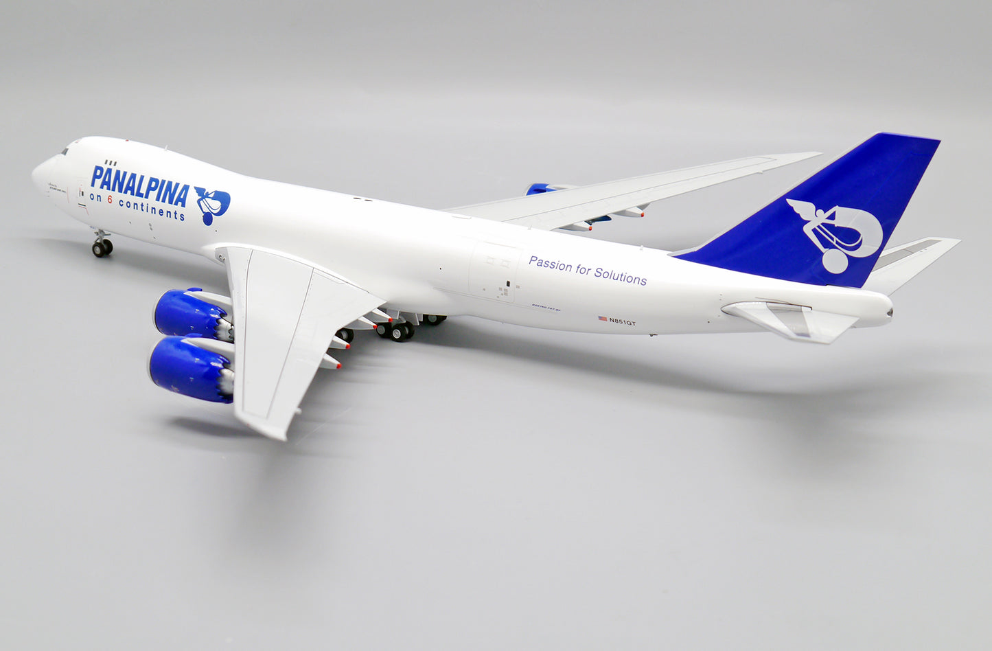 1/200 Panalpina Boeing 747-8F Reg: N851GT with Stand