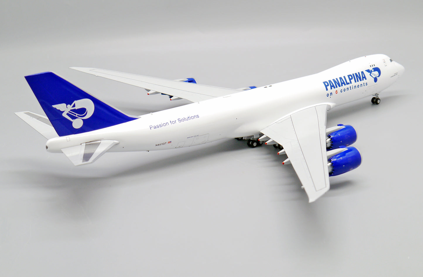 1/200 Panalpina Boeing 747-8F Reg: N851GT with Stand