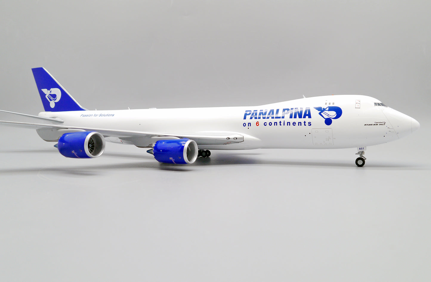 1/200 Panalpina Boeing 747-8F Reg: N851GT with Stand