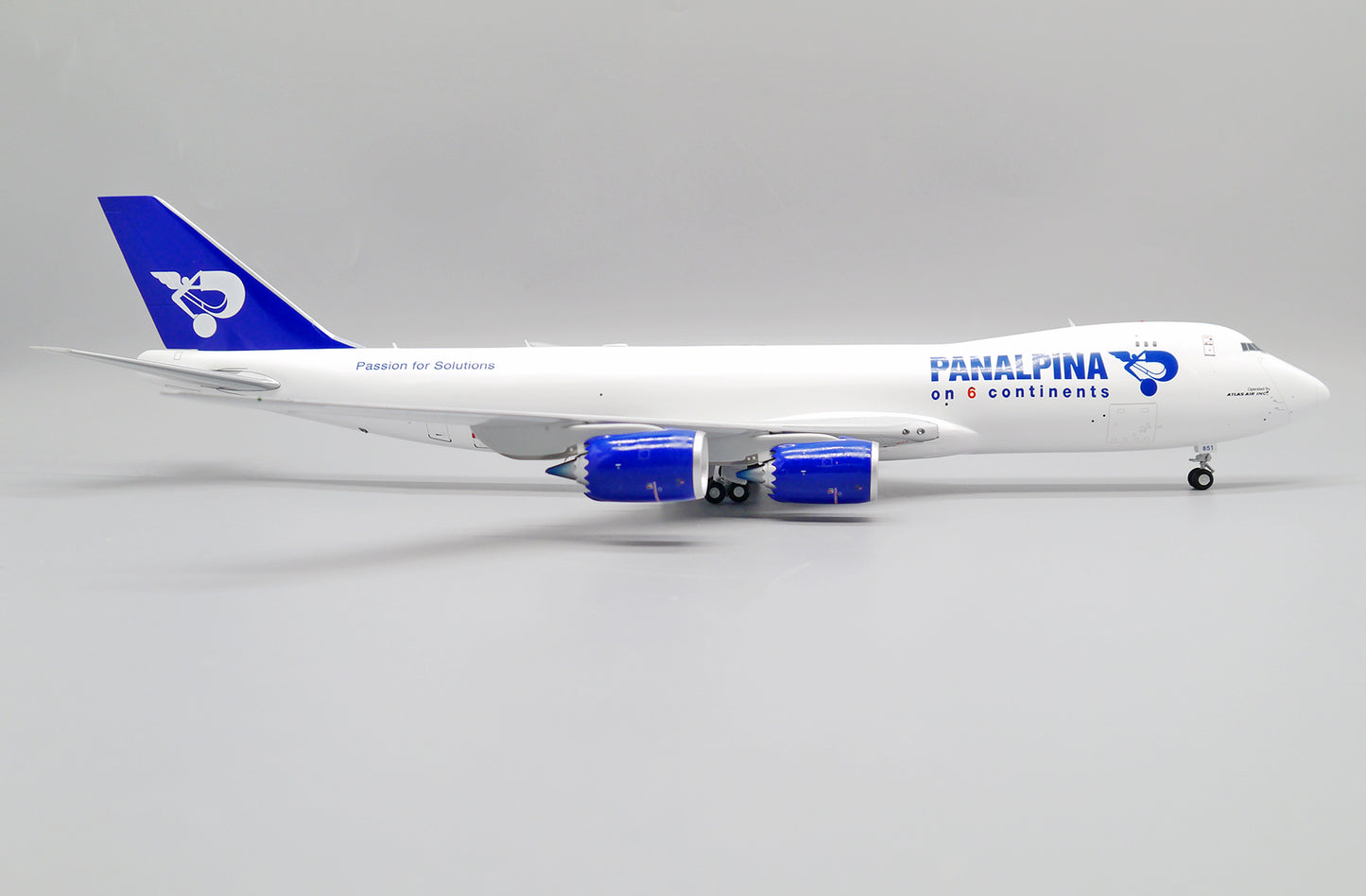1/200 Panalpina Boeing 747-8F Reg: N851GT with Stand