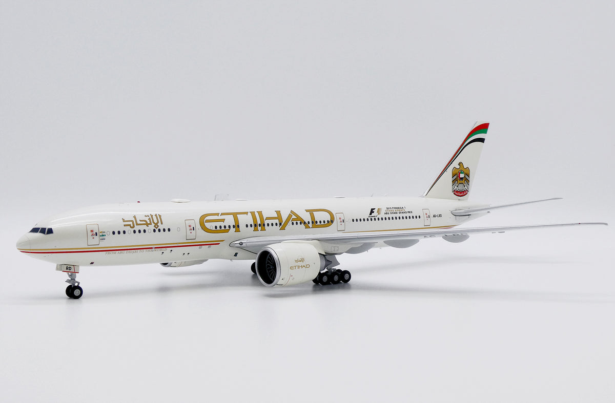 1/200 Etihad Airways Boeing 777-200LR "2015 Formula 1" Reg: A6-LRD with Stand