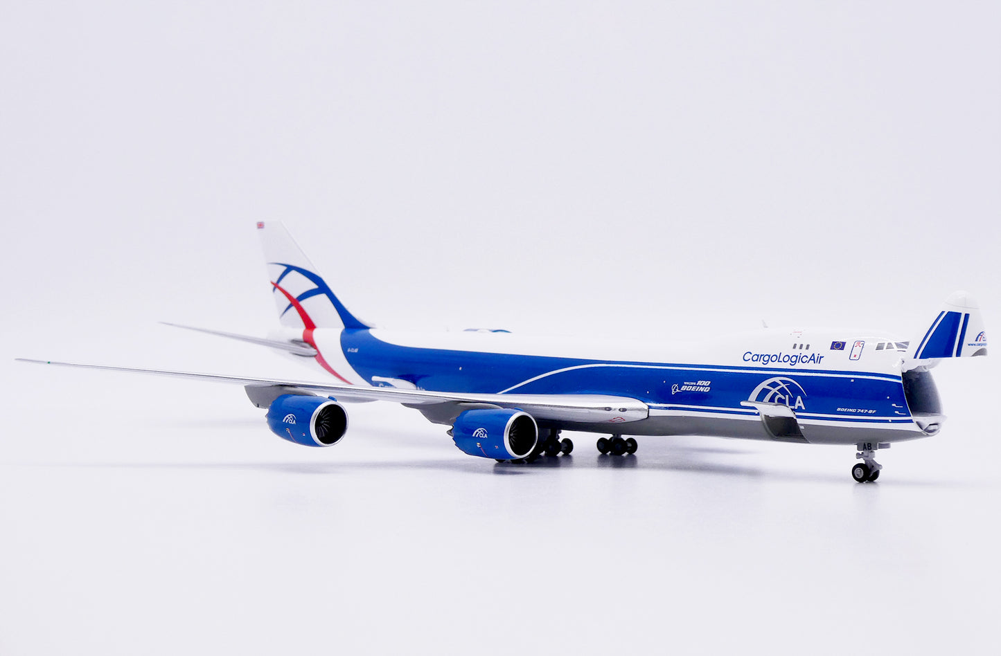 1/400 CargoLogicAir Boeing 747-8F "Boeing 100 Years""Interactive Series" Reg: G-CLAB with Antenna