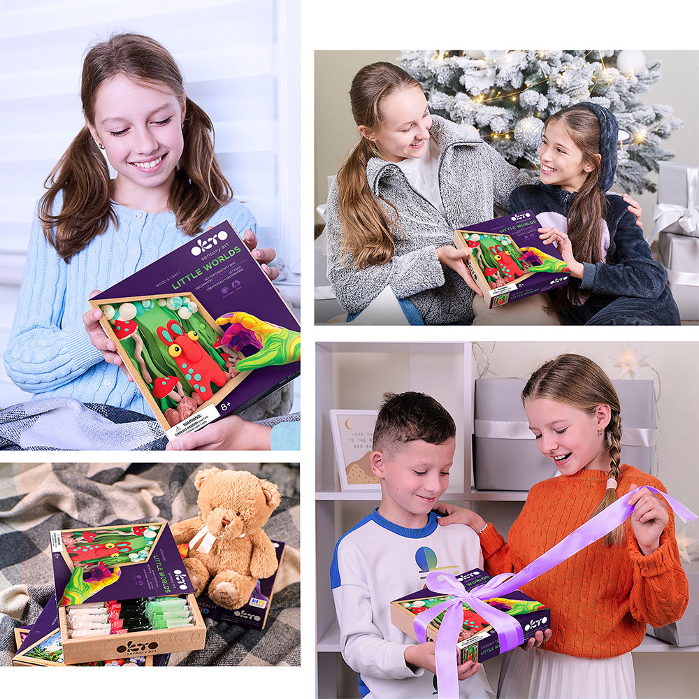 Wood&Craft DIY Little Worlds 21x21cm - Mommy Troll