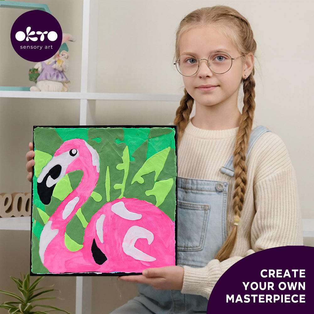 image6_Colouring Clay by Numbers - Pink Flamingo