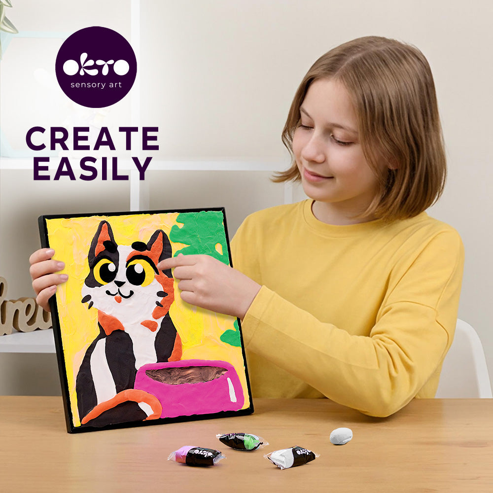 image7_Colouring Clay by Numbers - Funny Cat