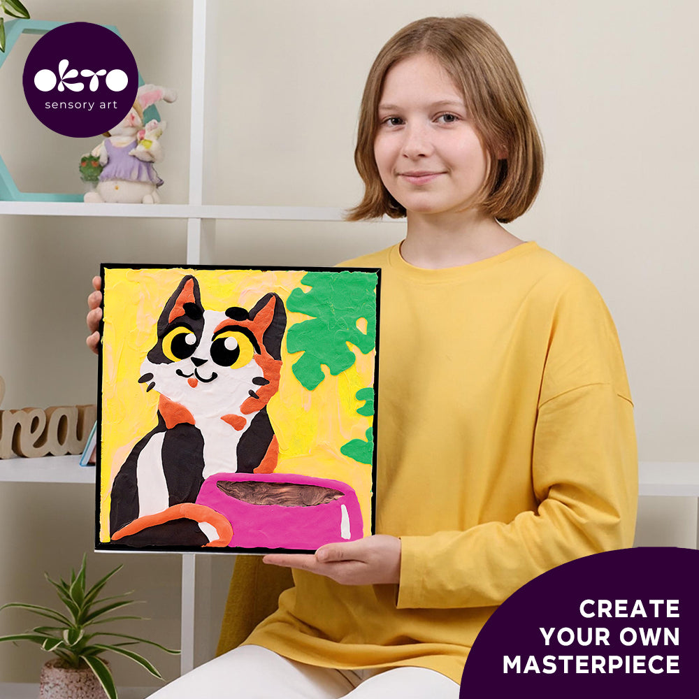 image6_Colouring Clay by Numbers - Funny Cat