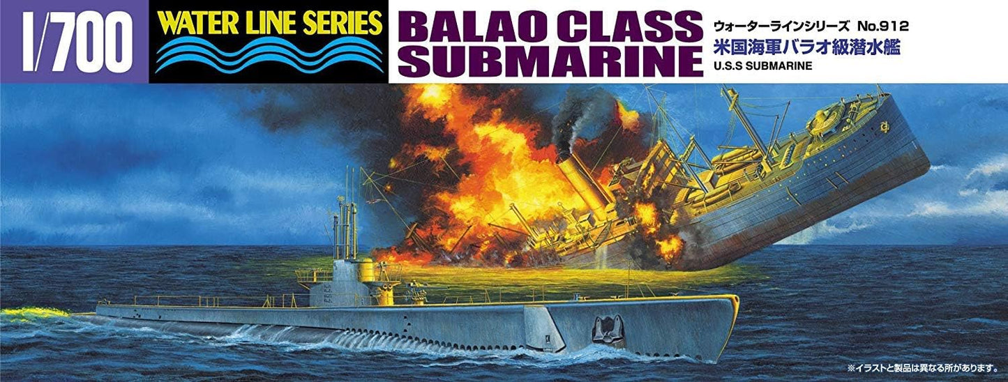 1/700 U.S. Navy Balao Class Submarine