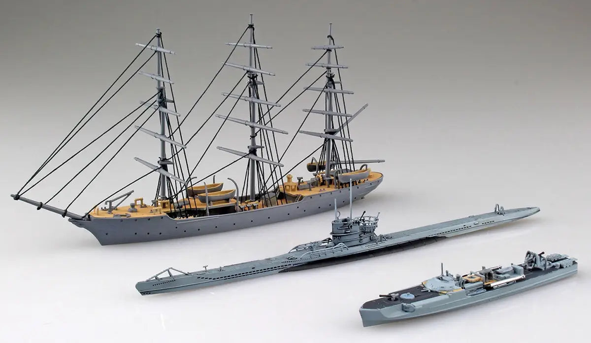 1/350 German Navy CHRISTIAN RADICH and S-BOAT and U-BOAT