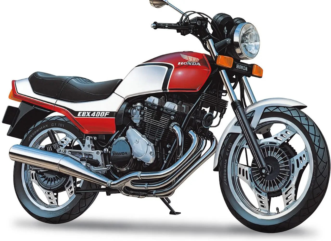 1/12 HONDA NC07 CBX400F Pearl Candy Red / Pearl Shell White '81