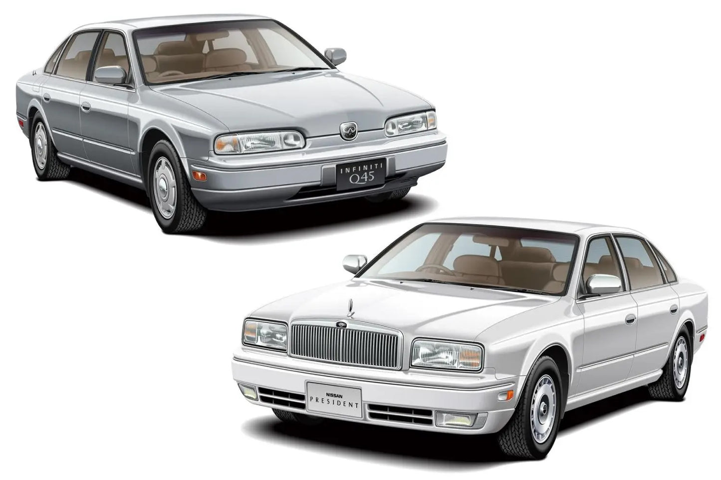 1/24 NISSAN G50 PRESIDENT/INFINITI Q45 '89