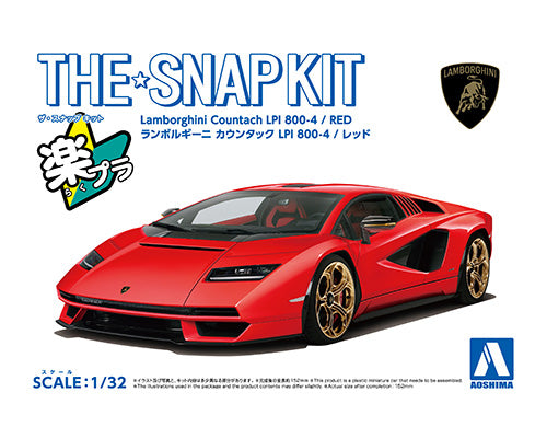 1/32 SNAP LAMBORGHINI Countach LPI 800-4 (Red)