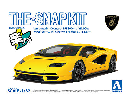 1/32 SNAP LAMBORGHINI Countach LPI 800-4 (Yellow)