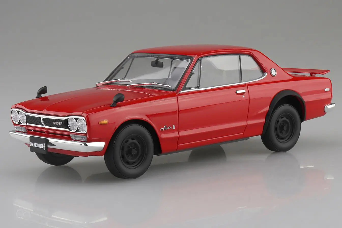 1/24 SNAP NISSAN KPGC10 Skyline HT 2000 GT-R 1970 Red