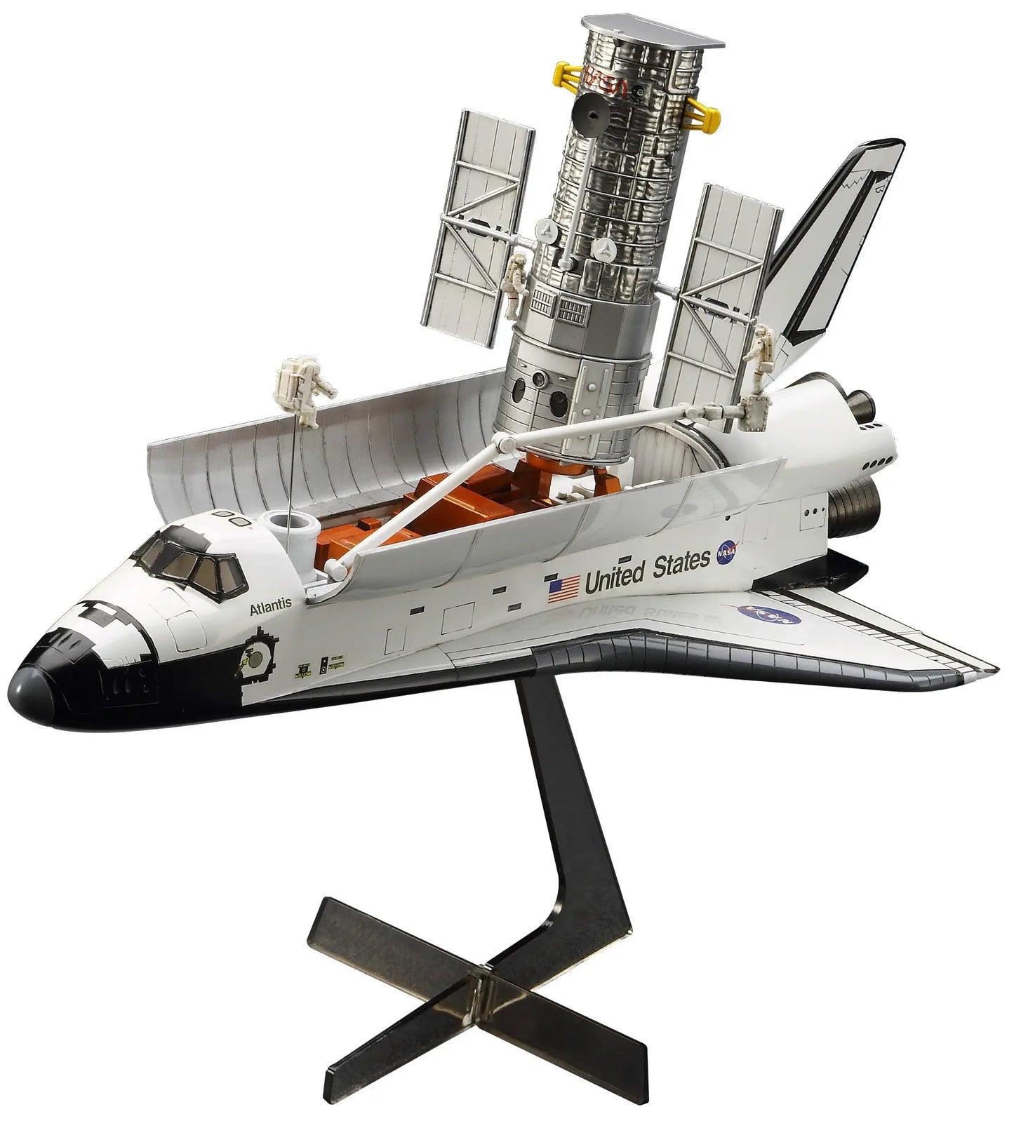 1/200 HUBBLE SPACE TELESCOPE & SPACE SHUTTLE ORBITER with ASTRONAUTS