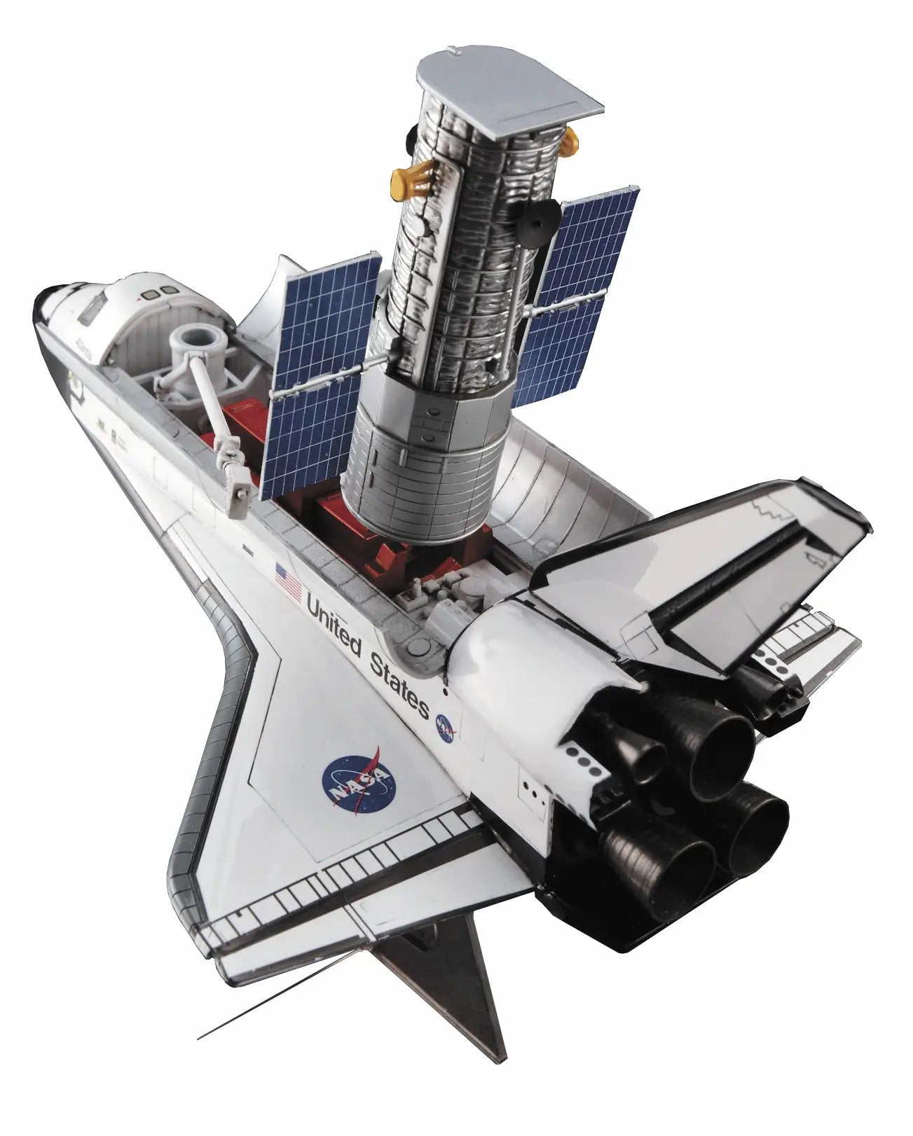 1/200 HUBBLE SPACE TELESCOPE & SPACE SHUTTLE ORBITER with ASTRONAUTS