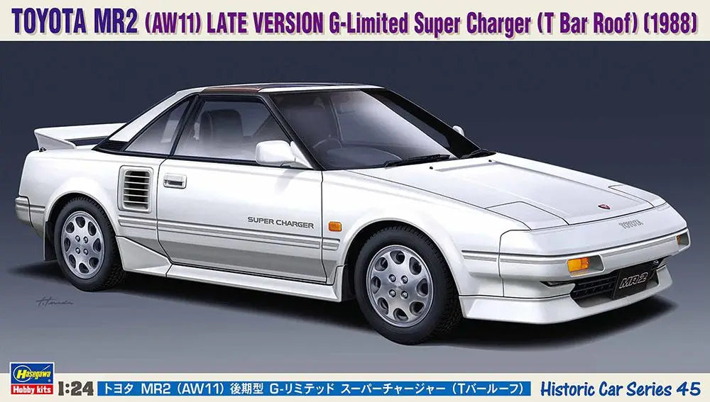 1/24 TOYOTA MR2 (AW11) LATE VERSION G-Limited Super Charger (T Bar Roof) 1988