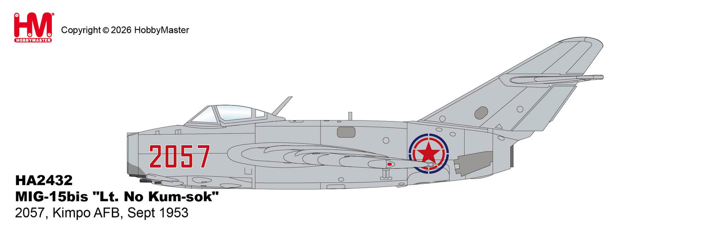 1/72 MIG-15bis "Lt. No Kum-sok" 2057 Kimpo AFB Sept 1953