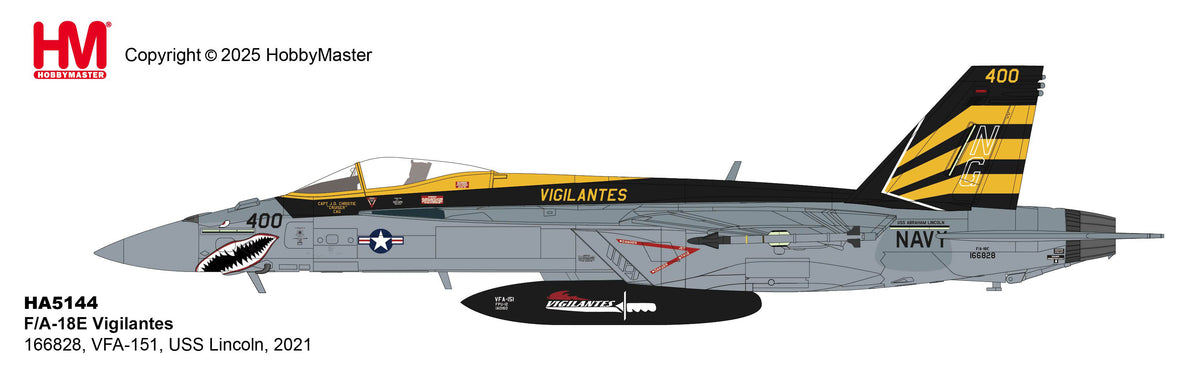 1/72 F/A-18E Vigilantes 166828 VFA-151 USS Lincoln 2021