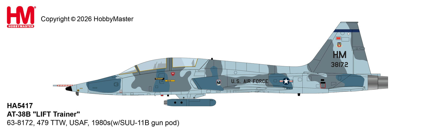 1/72 AT-38B "LIFT Trainer" 63-8172 479 TTW USAF 1980s (with SUU-11B Gun Pod)