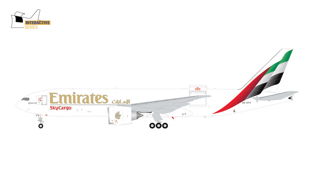 1/200 B777-200LRF Emirates SkyCargo A6-EFV (Interactive Series)