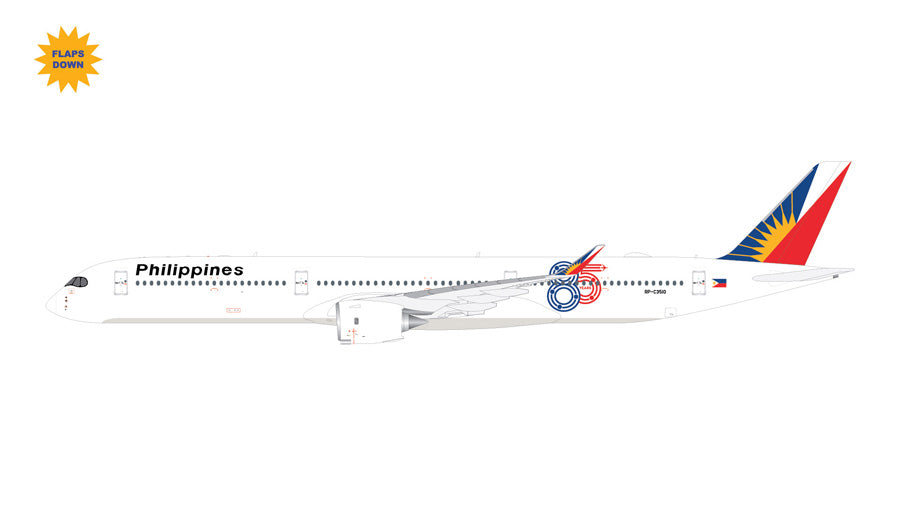 1/400 Philippine Airlines A350-1000 RP-C3510 "85 Years," flaps down