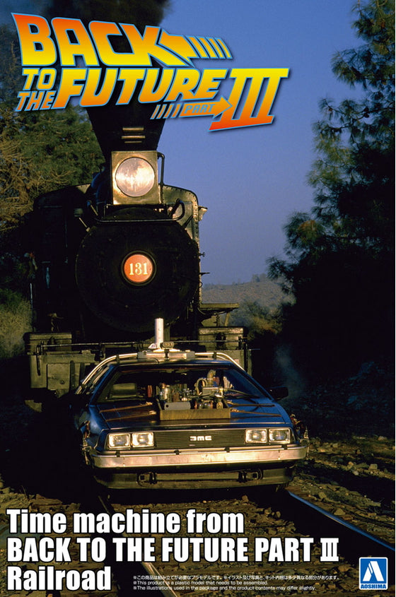 1/24 Time Machine from BACK TO THE FUTURE Part III with Railroad