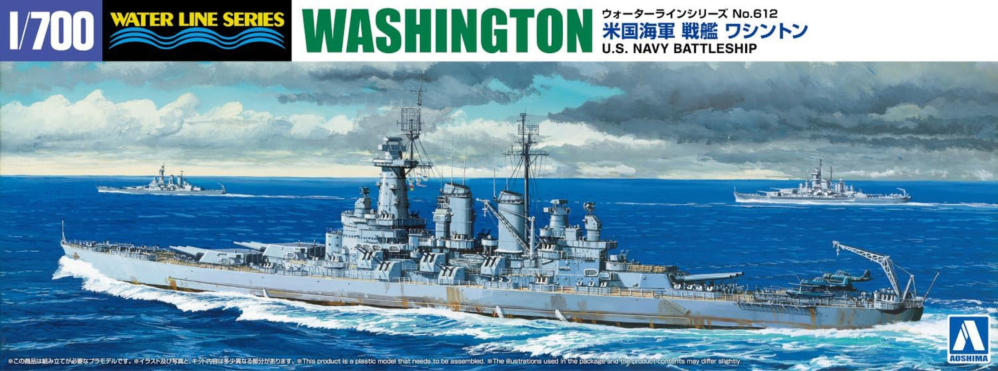 1/700 U.S. NAVY BATTLESHIP WASHINGTON