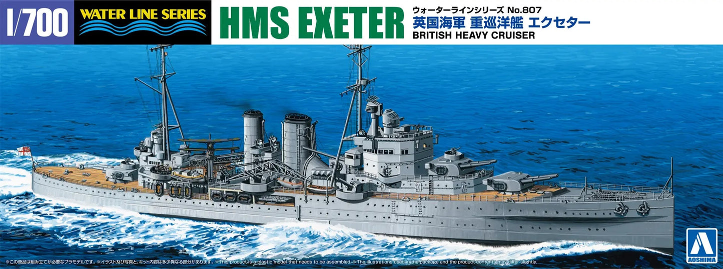 1/700 BRITISH HEAVY CRUISER HMS EXETER