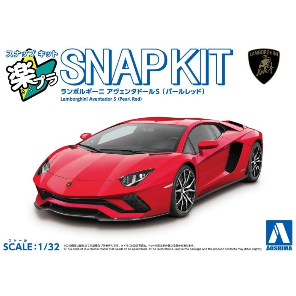 1/32 SNAP LAMBORGHINI AVENTADOR S (Pearl Red)
