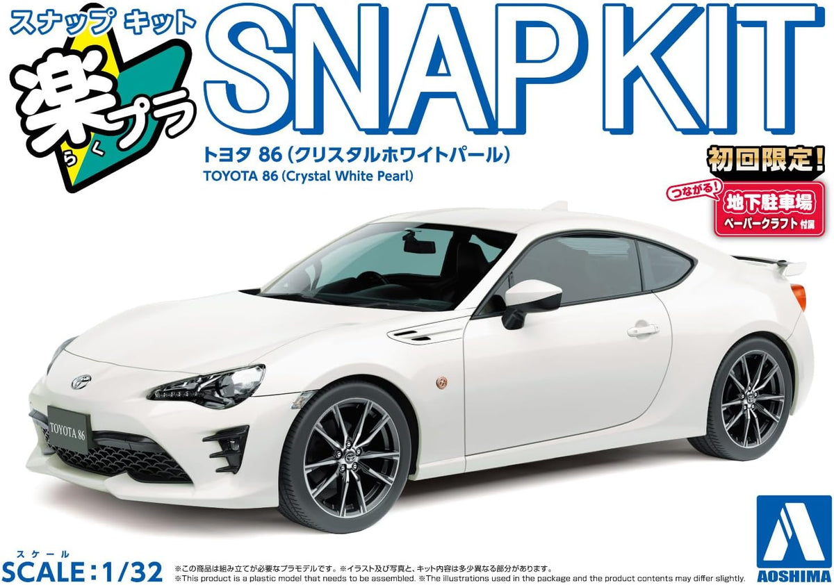 1/32 SNAP TOYOTA '86 (Crystal White Pearl)