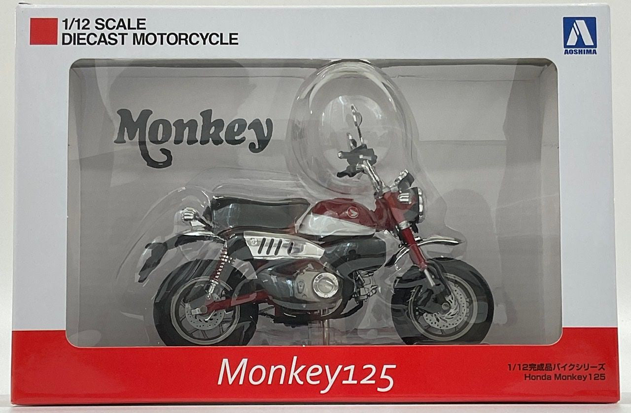 1/12 HONDA Monkey125 Pearl Nebula Red DIECAST