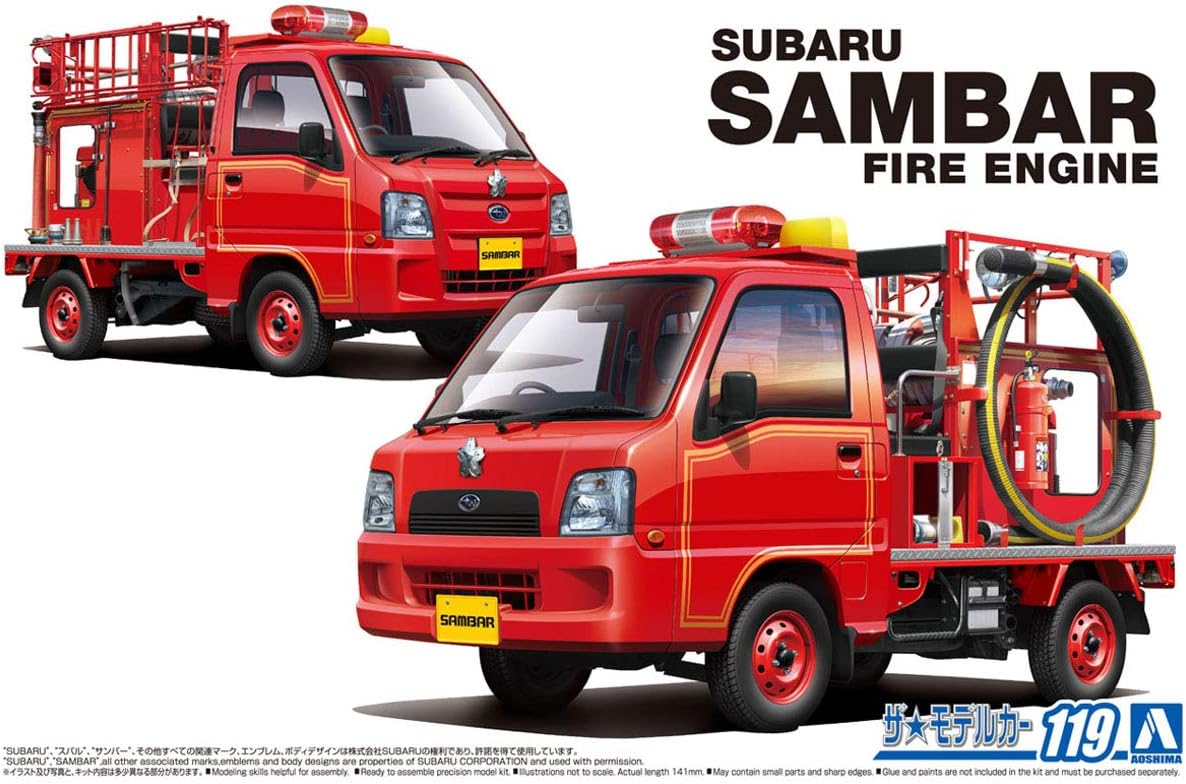 1/24 SUBARU TT2 Sambar The Fire Engine '11