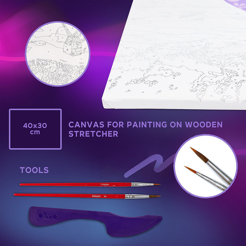 3D Modeling+Painting Kit 30x40cm - Hot Air Balloon Flight